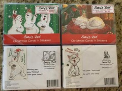 suzys zoo assortments of cards, stick’em, magnets, phone books, note pads, etc.