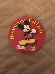 Disneyland Honorary Citizen Sticker X 1 – Rare and New.