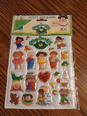 Vintage 80’s Cabbage Patch Kids Puffy Stick-Ons Stickers NEW Unopened