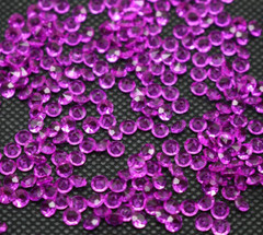 2000 Hot Pink Acrylic 4mm Diamond Confetti Wedding Deco Supplies Table Scatter