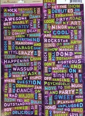 Miss Elizabeth’s HYPER WORDS 100+ Value Stickers Acid Lignin Free Made in USA