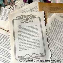 Vintage & Decorative Junk Journal Making Kit – 25pc Ephemera, Tags & Paper Pack
