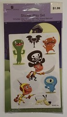 American Greetings Halloween Sticker Play Set. Play Scene Mat With Stickers.