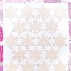 Glitter Snowflake Stickers! – Choose a Size & Color – Cute & Sparkly!