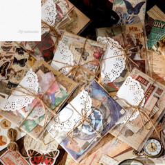 Vintage Scrapbooking Supplies Kit Vintage Stickers for Scrapbooking Journaling A