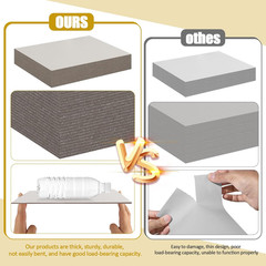 50 Pack Chipboard Sheets, 8.5 X 11 Inch 50PT Heavy Duty Chipboard Sheets for Boo