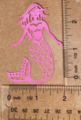 🐟5 MERMAID cardstock paper die cut embellishments …c