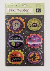 Halloween Spooktacular Words Icons Grand Adhesions Scrapbook Stickers K&Company