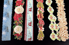 K & Company Mixed Lot of 5 Christmas Embellishments, Paper, & Borders NEW 2012