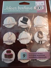 Jolee’s Boutique soft spoken I Do Dimensional Stickers embellishments wedding