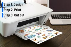 50 Glossy Sticker/Label Paper for Inkjet & Laser Printers – 50 Glossy – 8.5 x 11