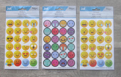 Jot Emoji 288 Pcs Stickers 3 Pkgs New!