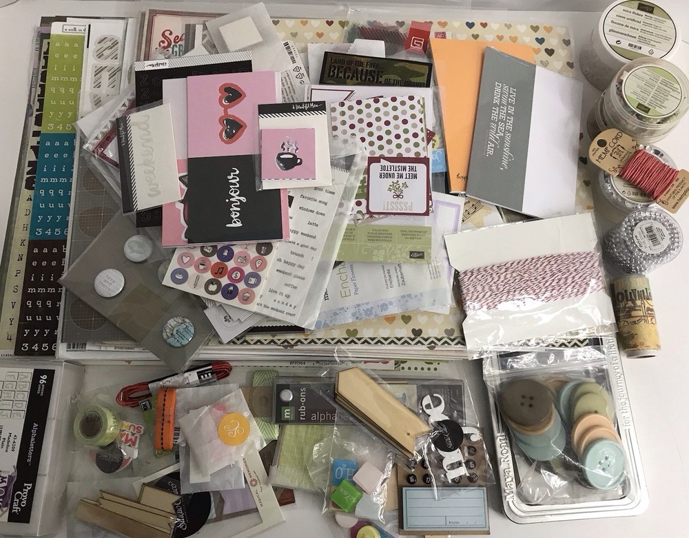 Scrapbooking Planning Embellishment Lot Of 125+ Stickers & More! (Z5) *READ*