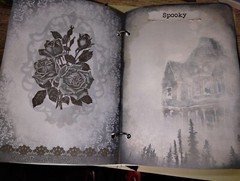 Gothic Vintage Haunted House Junk Journal Scrapbook USA Seller