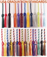 Double Red and Gold Graduation Honor Cords for Graduation 2025, National Hono…