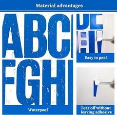 144 Pieces Self-Adhesive 3 Inch Letter Stickers, Vinyl Alphabet Sticker for M…