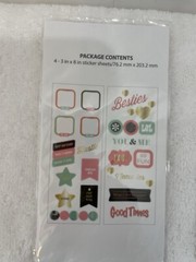 Pen+Gear Paper Lot Of 3 Pack 4-3″x8 Assorted Stickers Sheets #2