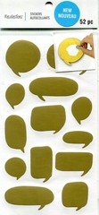 Gold Thought Bubbles – Scratch-off, 3D scrapbook stickers – Recollections 667158
