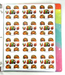 Food & Drink Sticker Binder Full Of Stickers