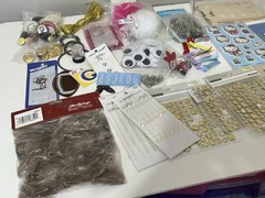 Huge Lot Craft Supplies Sewing Supplies Hair Accessory Making Scrapbook