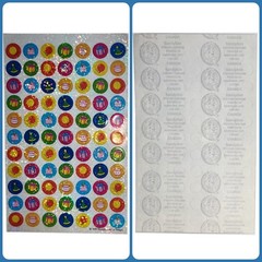 3 Sheets Vintage 1999 Sandylion Kromekote Prismatic Stickers Party/Stars/Smiley