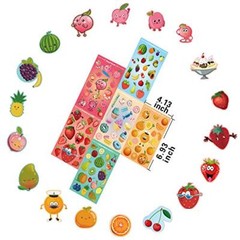 HORIECHALY Scratch and Sniff Stickers, 48 Sheets Smelly Food Theme Stickers