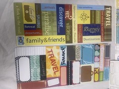 Scrapbooking vacation travel stickers bundle lot beach US Europe Travel