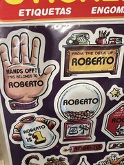 Vtg 1983 ROBERTO Celebrity Stickers Sealed Mark I Name Stickers