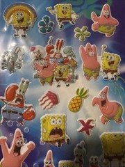 SpongeBob Puffy Stickers 17 Stickers New
