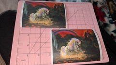 Unicorn Stickers Rainbow Castle Lot Of 2 READ