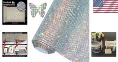 81000 Bling Rhinestone Stickers with Art Deco Leaf Design for Car Decoration