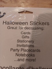 Vtg AGC Halloween Sticker Seals Ghost Bats Spiders 4 Sheets 9 Design Sealed NOS