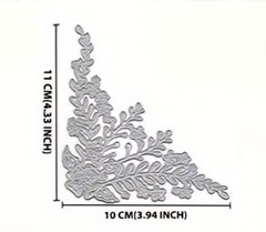 Flower Plant Leaves Border Edge Die Cut Card Making Envelopes Floral Cutting Die