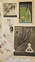 LOT 25 PERFUME COLOGNE BEAUTY Ephemera Pack Print Ads Junk Journal Chanel Arden