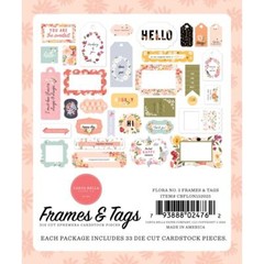 Crafts CB Frames Tags Flora No 5 Flowers Hello Hooray Thank You Sweetest Happy