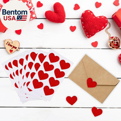 Heart Stickers, Valentines Stickers for Kids, 1.5 Inch 240PCS Glitter Red Large