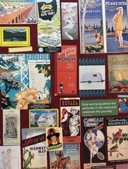 Travel Vacation Themed Bundle 96 Pieces, USA States Road Trip Kit Cutouts Cards