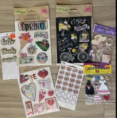 Over 450 PIECE Ephemera/Stickers/ALBUM Cover DIY Journal L👀K @Pic. To See All