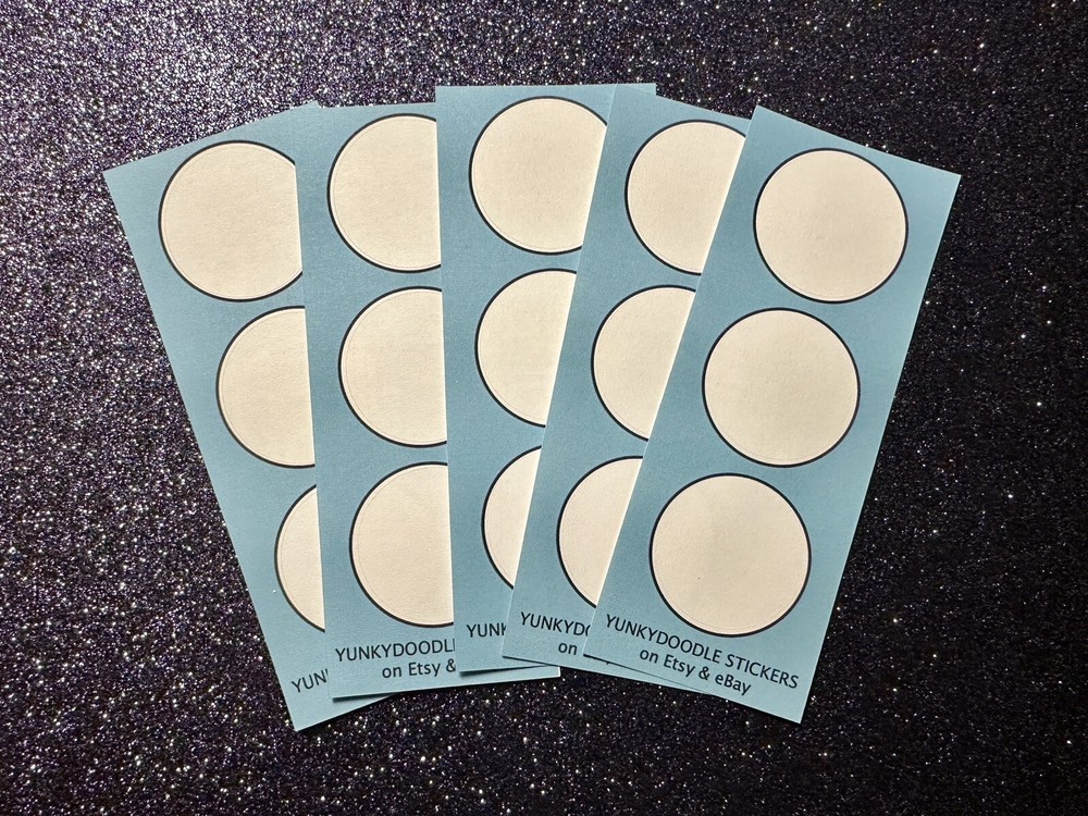 Blank Stickers for National Park Passport Stamps- 5 sheets