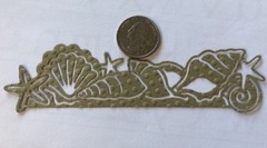 SEASHELL BORDER Die-Cuts (3pc)Approx.5.5″x 1.5″ Ocean•Sea•Sand•Tropical•Vacation