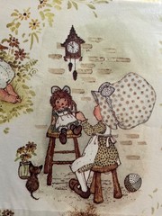 American Greeting Gift Wrap Holly Hobby Wrapping Paper Crafting Paper NOS