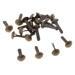 200 PCS Mini Round Fasteners Metal Brads Paper Craft Scrapbooking Decor Bronze