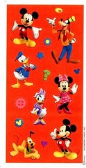 3 Sheets Disney Mickey Mouse Clubhouse Scrapbook Stickers! Daisy Minnie Pluto