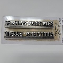 Tim Holtz Festive Marquee Idea-ology Merry Christmas Seasons Greetings New