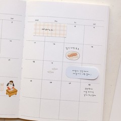 Fish Market Decorative Stickers Seafood Illustration for Journaling Scrapbook