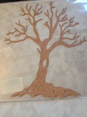 DELUXE CUTS LASER DIE CUTS LARGE TREE AUTUMN TREE 5” x 6” DESIGNS ON AUTUMN TREE