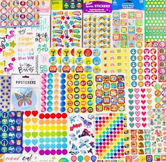100 New Full STICKER Sheets | Back 2 School Bundle | Kids Teachers TEEN Girl Boy