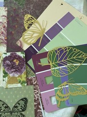SUMMER BUTTERFLY GARDEN Junk Journal —HUGE VARIETY Paper Buttons Beads Ribbons