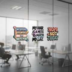 6-20 Sarcasm Stickers – 3-Inch Vinyl Decals for Laptop, Water Bottle, Notebook