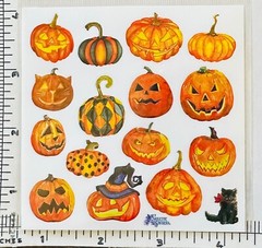 Violette Stickers Halloween Spooky Pumpkins Jack O’Lantern Crafts Planner Supply